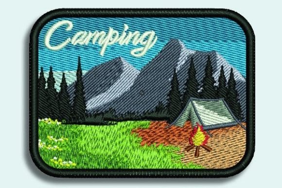 Camping Embroidery Design Review for Etsy Sellers