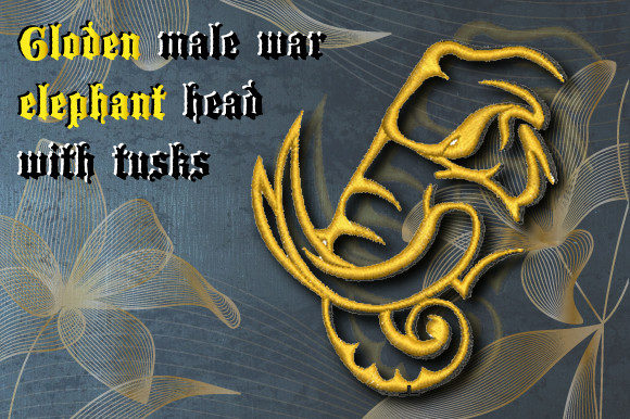 Golden War Elephant Head with Tusks Review
