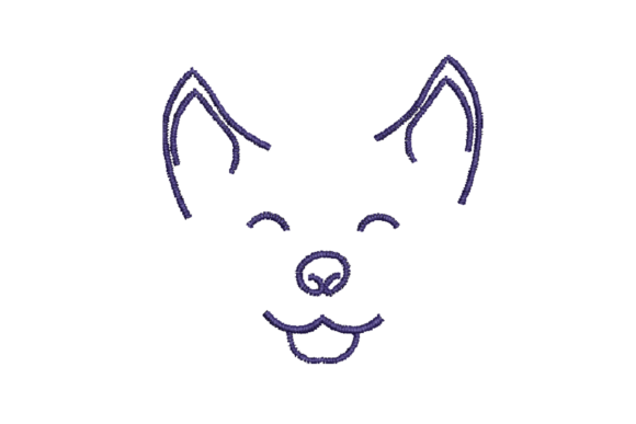 Review: Dog Face Line Art for Embroidery